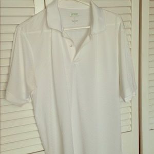 Men's White Izod polo shirt